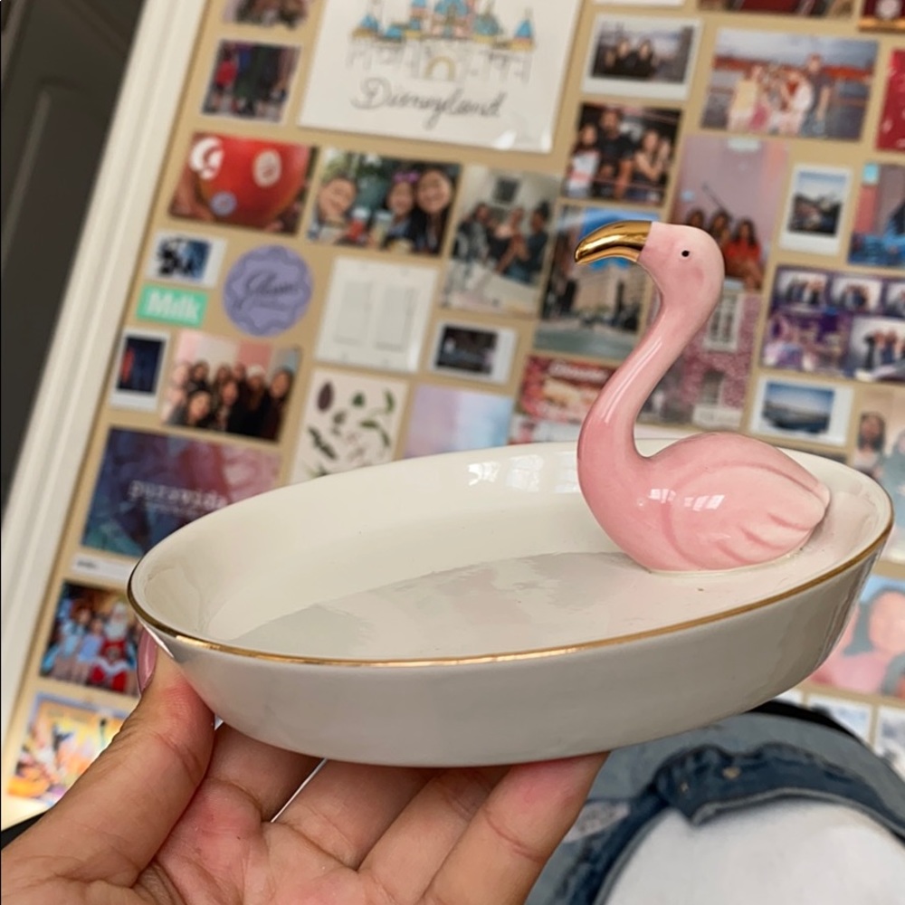 cute flamingo jewelry dish!
